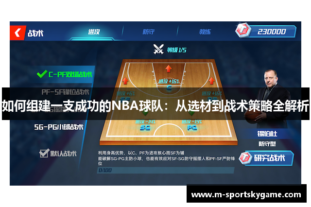 如何组建一支成功的NBA球队：从选材到战术策略全解析